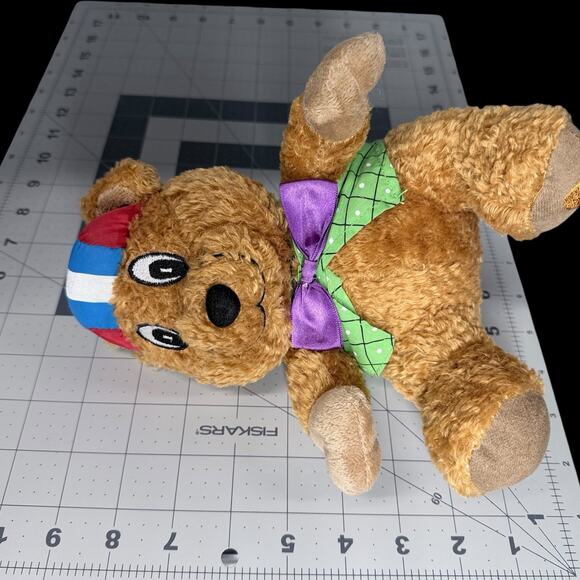 St. Jude Children’s Hospital Bear Plush Bowtie Cape Brown Stuffed Animal 10 in - Picture 3 of 8